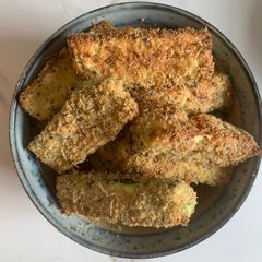 A picture of Baked  Zucchini / Courgette Fries / Chips  #paleo #vegetarian #quick #healthy.