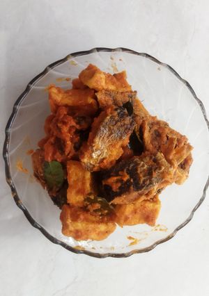 Foto resep 31. Ikan Patin dan Tahu Balado