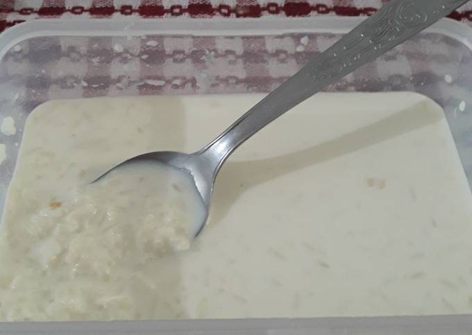 Arroz con leche y edulcorante líquido Receta de Pololo Vargas- Cookpad