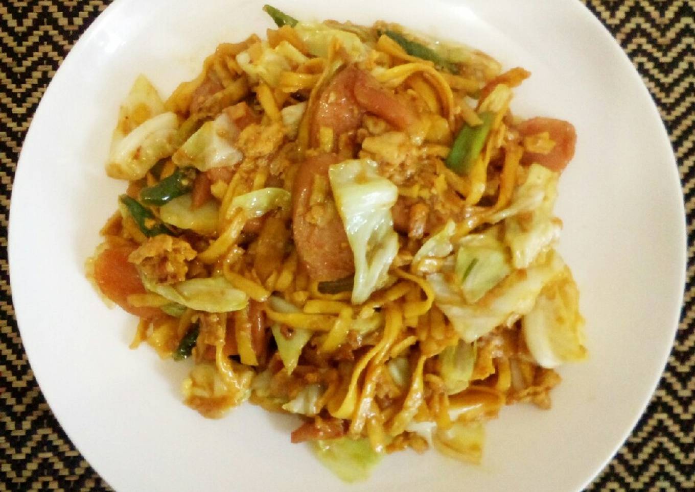 28.Mie goreng sosis #bikinramadhanberkesan