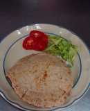 Shawarma libanés con salsa tarator