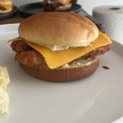 A picture of Jillet O'Fish (filet o'fish copycat...) with tartar sauce!.