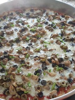 صورة لوصفة بيتزا