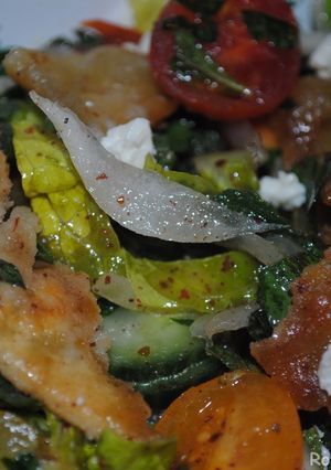 A picture of Fattush salad.