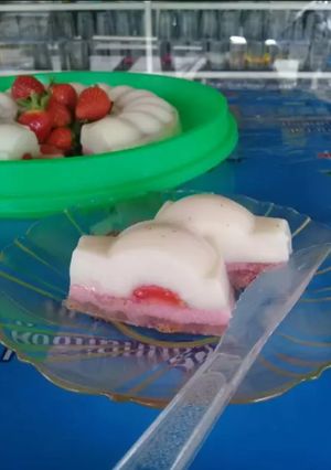 Foto resep Puding strawberry milk