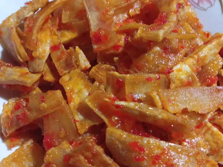 Cara Mudah Membuat Resep 92. Keripik singkong balado ndower yang Enak Banget Anti Ribet, Mantap