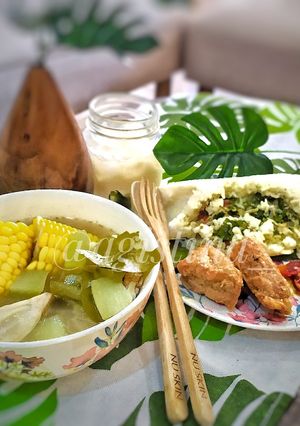 Foto resep Sayur Asem + Nasi Bakar Teri