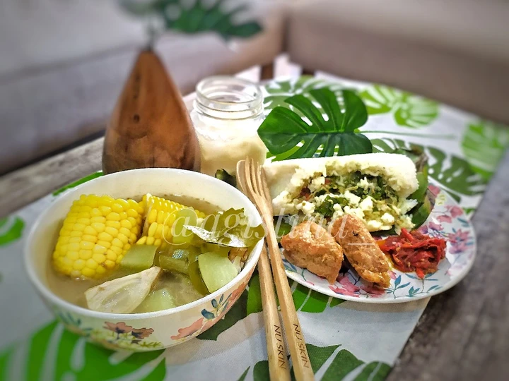 Langkah Gampang Membuat Resep Sayur Asem + Nasi Bakar Teri yang Uenak Anti Ribet, Lezat Sekali