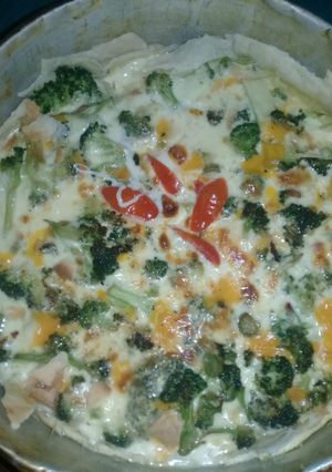 Una foto de Tarta de brócoli 🥦💚