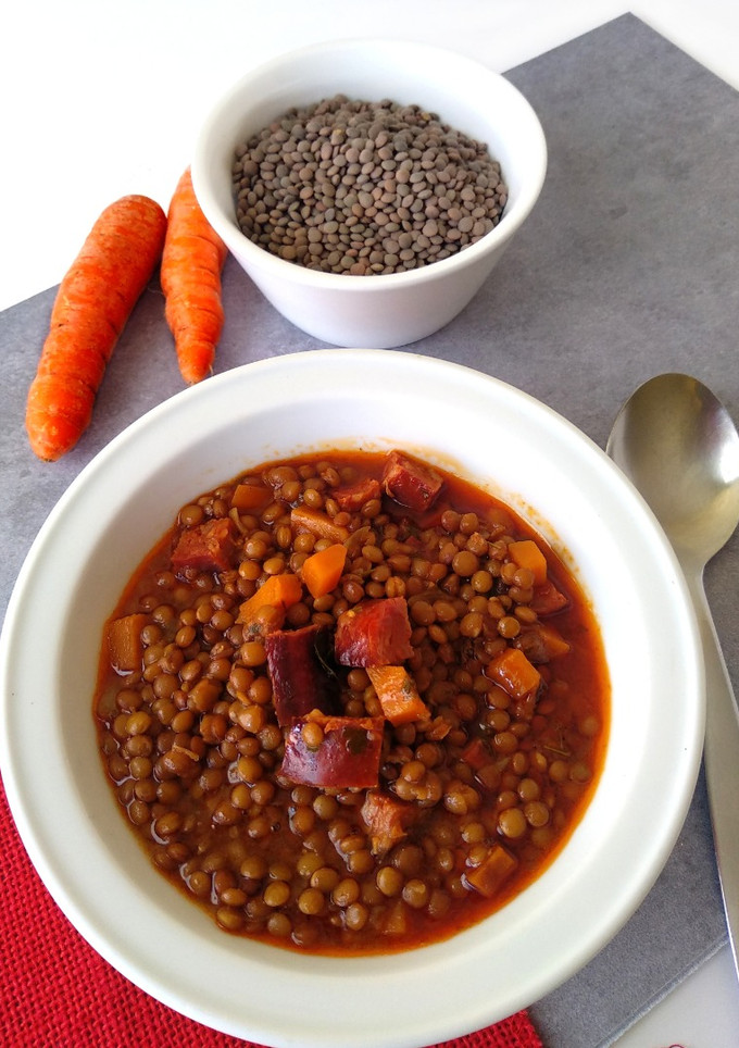 Una foto de Lentejas con chorizo