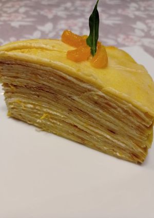 Une photo de Gâteau de crêpes sucré
