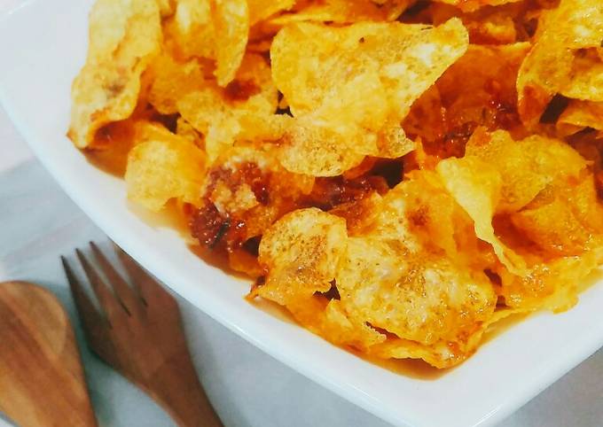 Resep Keripik kentang pedas manis oleh Arshiya Kitchen ...