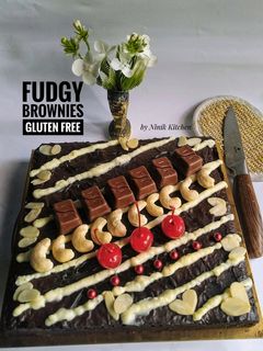 Foto resep Fudgy Brownies Gluten Free