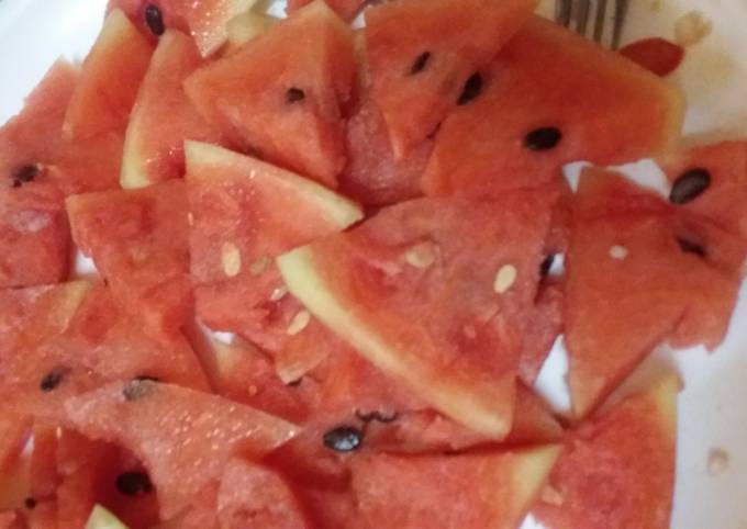 Steps to Prepare Quick Watermelon chilled salad