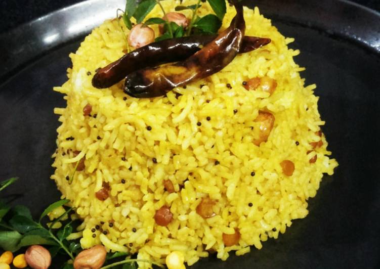 My Kids Love Pulihora (South Indian Tamarind Rice)
