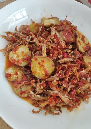 Foto resep Teri jengkol goreng balado