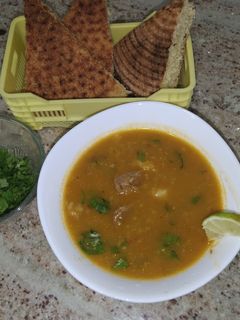 صورة لوصفة شوربة فريك بالخضار