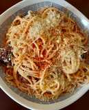 Pasta con albóndigas express