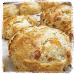 A picture of Three Cheese Buttermilk Biscuits.