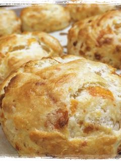 A picture of Three Cheese Buttermilk Biscuits.