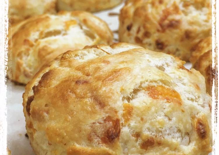 Simple Way to Prepare Appetizing Three Cheese Buttermilk Biscuits