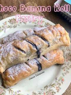 Foto resep Choco Banana Roll Pastry