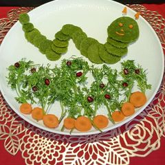 A picture of Spinach Rava Mini Dosa.