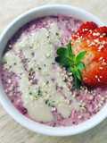 Overnight oatmeal alle fragole
