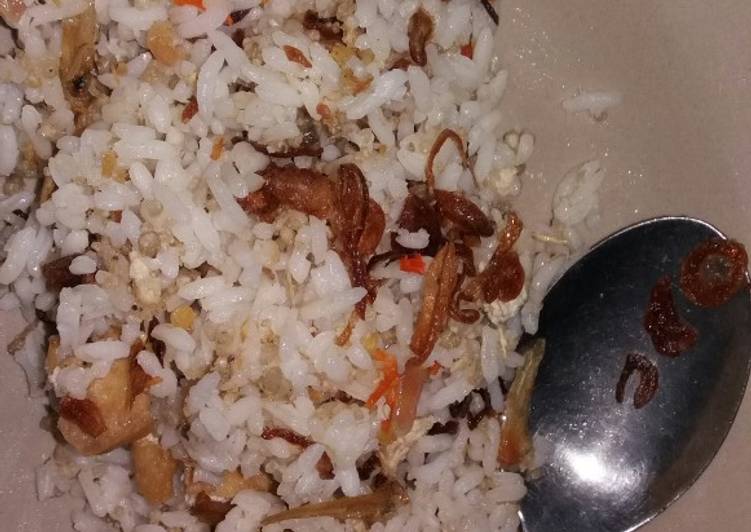 Cara Membuat Nasi goreng tiwul teri tahu Lezat Sekali