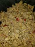 Arroz con zapallito y huevo revuelto