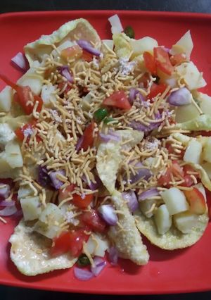 পাঁপড় চাট (papar chaat recipe in Bengali) রেসিপির প্রধান ছবি