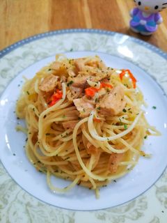 Foto resep Spaghetti aglio olio, super simple mak