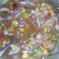 A picture of Mango salsa (pardese chatne).