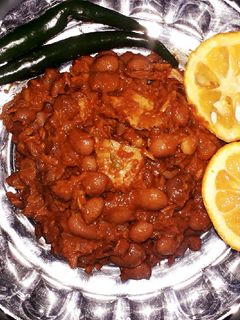 عکسی از دستور خوراک لوبیا با تن ماهی