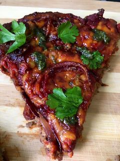 Una foto de Pizza de berenjenas (sin cereal)