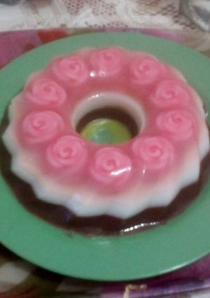 Foto resep Puding Lapis Mentega praktis
