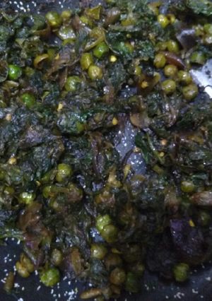 A picture of Palak Matar Bhurjhi.