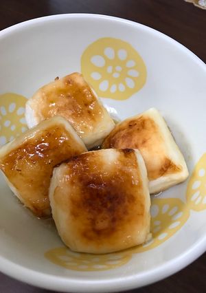 A picture of Agedashi hanpen (Fried Hanpen    ).