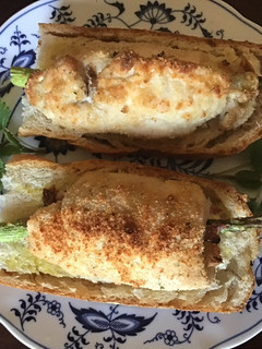 A picture of California Farm Blue Cheese, Ham and Asparagus Stuffed Chicken Breast.