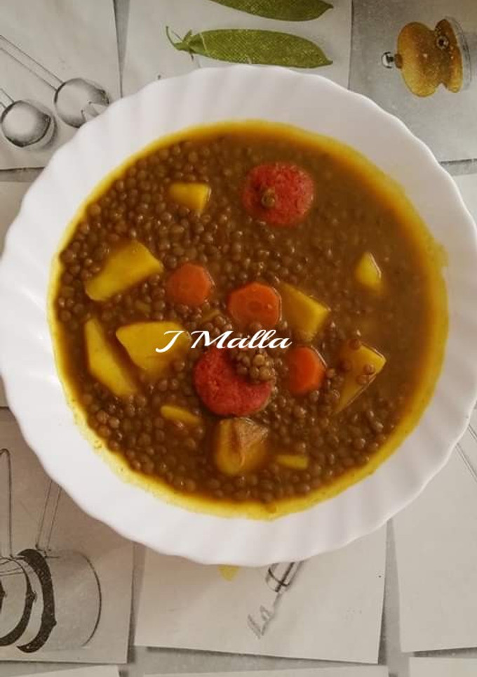 Una foto de Potaje de lentejas