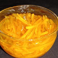 A picture of Orange peals.