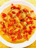 Vào bếp cùng con: tahini (sốt mè dầu ô liu) và hummus bằng đậu đỏ - món chay siêu ngon, dễ làm