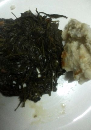 A picture of Traditional veges(managu).