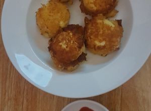 Hình của món Tàu hủ trứng chiên xù.