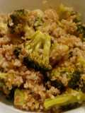 Roasted broccoli & zestie garlickie grains