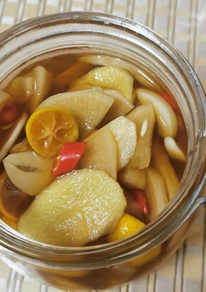 Foto resep Liang pan pai lopo (acar lobak) chinese food