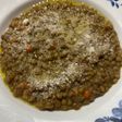 Zuppa di lenticchie con guanciale