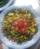 Bí ngòi vàng xào thịt