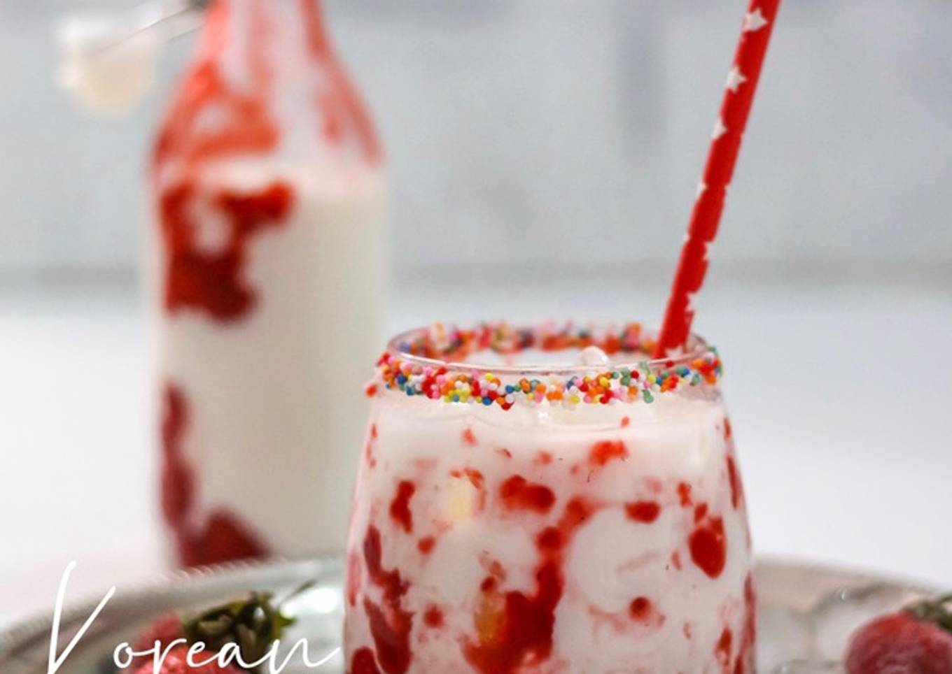 Korean Strawberry Milk