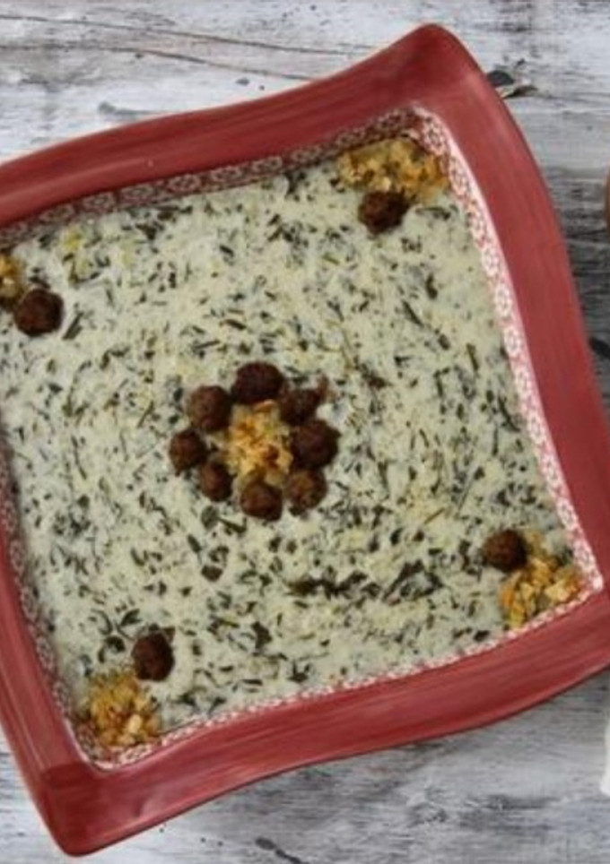 عکسی از دستور آش دوغ اردبیل